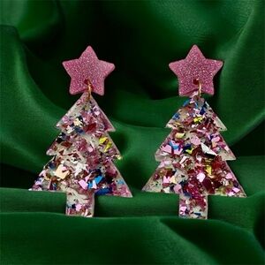 Star Christmas Tree Earrings